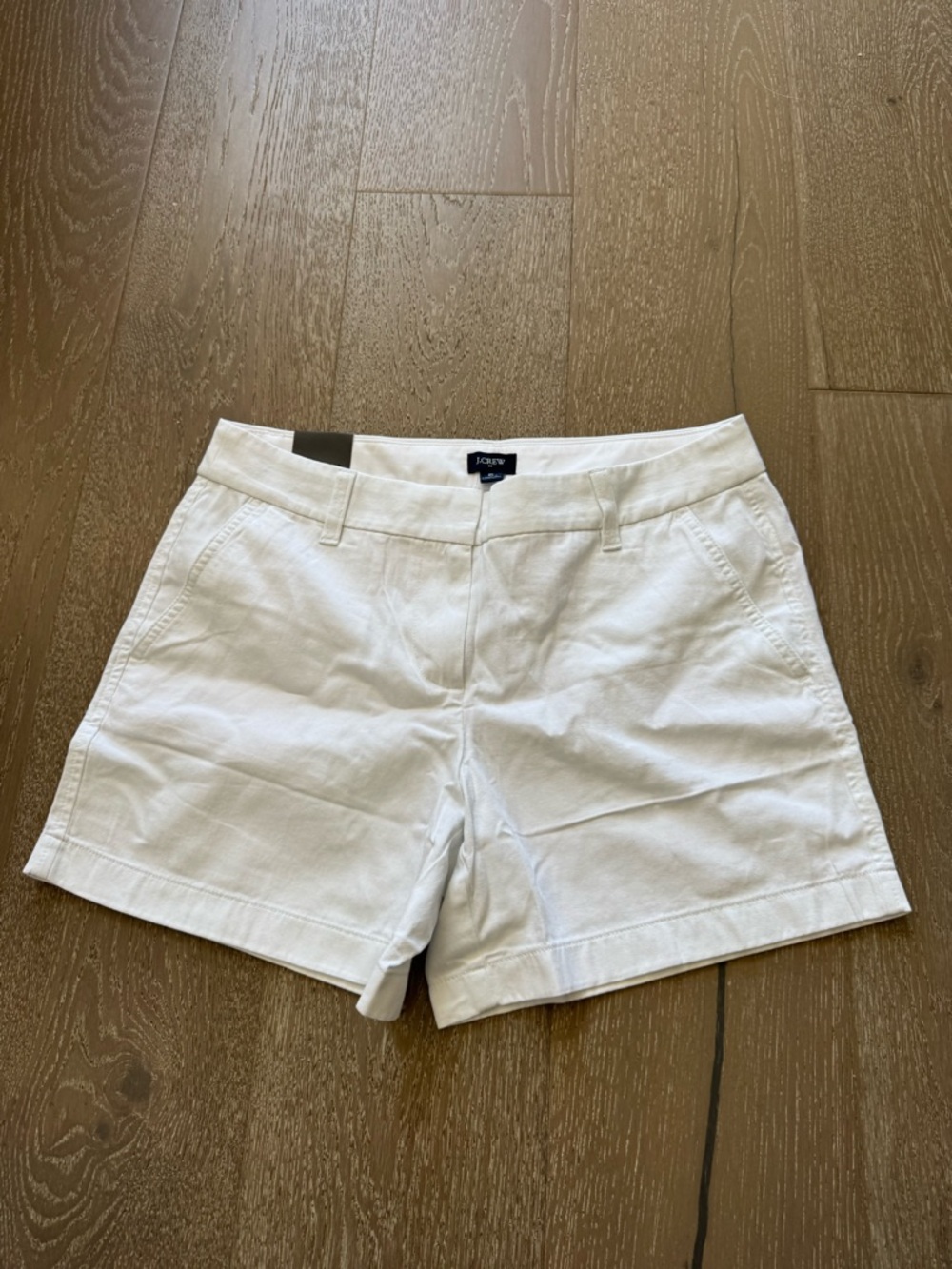 J. Crew White Chino  5” Shorts